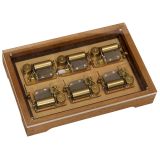 Display of Six Reuge 2/36 Musical Movements