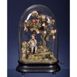 Rare Singing Bird Musical Automaton Vignette by Jean-Marie Phali