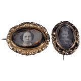 2 Daguerreotype Brooches, c. 1845–55