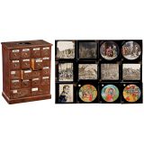 Approx. 600 Magic Lantern Slides (3 1/6 x 3 1/6 in.), c. 1900