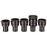 5 Zeiss Lenses for 35mm Arriflex