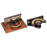 2 American Index Typewriters