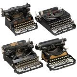 4 Small Typewriters