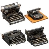 4 Small Typewriters