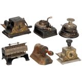 6 American Check Protectors, c. 1900