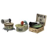 3 Toy Gramophones, c. 1925