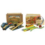 2 Tinplate Racetracks, c. 1950
