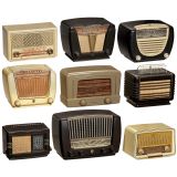 9 Bakelite Radio Receivers