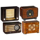 4 Philips Radio Receivers