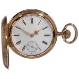 IWC 14K Gold Hunter-Cased Pocket Watch, 1892