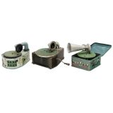 3 Toy Gramophones, c. 1925