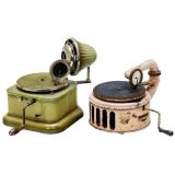 2 Toy Gramophones, c. 1925