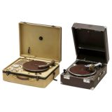 2 Portable Gramophones