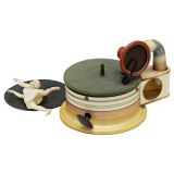 Wackerphon Toy Gramophone with Dancing Figure, c. 1935