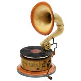 Very Rare Bingophone Tin Toy Gramophone, c. 1920