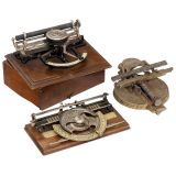 3 American Index Typewriters