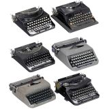 6 Remington Portable Typewriters