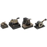 4 American Check Protectors, c. 1900