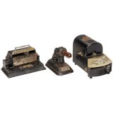 3 American Check Protectors, c. 1900