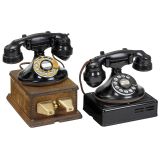 2 Western Electric Telephones with Ringer Boxes, c. 1930