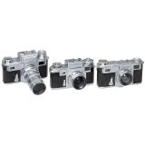 Contax II, III and IIa with Lenses