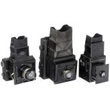 1 Reflex Camera and 2 Folding Reflex Cameras