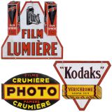 3 Enamel Signs, c. 1950