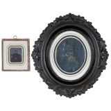 2 Ambrotypes with Photographer's Labels, c. 1860