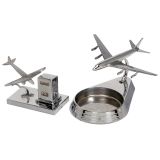 2 Desk Sets with Aeroplane Models