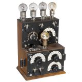 French 5-Lamp Piano Radio Receiver by Ducretet, Paris, 1924