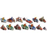 13 Tin-Toy Motorcycles, c. 1950-70