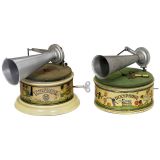 2 Toy Gramophones, c. 1925