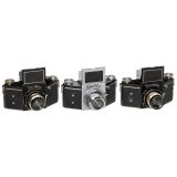 3 Different Exakta-B for 4,5 x 6 cm