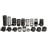 18 Western German Exakta Lenses, 1938-65