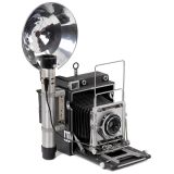 Crown Graphic 4 x 5 in. with Flash and Schneider Angulon, c. 195