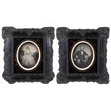2 Daguerreotypes (Half Plate) of a Couple, 1853