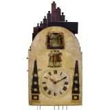 Black Forest Flute Clock with 2 Moving Figures, 1841