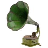 Rare Tin Toy Miraphone Phonograph, c. 1920