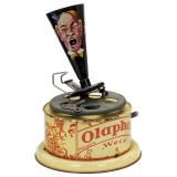 Extremely Rare Olaphon Toy Gramophone by Weco, c. 1925