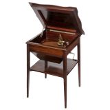 Mahogany Table with Integrated Gramophone, c. 1925