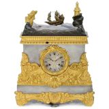Louis-Philippe Marine Automaton Clock by Piolaine and Crevier, c
