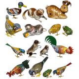 15 German Mechanical Tin Toys by Köhler, c. 1950-60