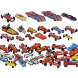 36 Racing Cars, 2 Motorcycles and 1 Racing Boat, c. 1950-60