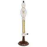 Large Geissler Tube with Uranium Glass Flower, c. 1915