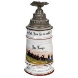 Alsatian Regimental Stein of the Field Artillery Hagenau