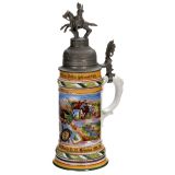 Regimental Stein of the Royal Saxon Hussar Regiment Grimma