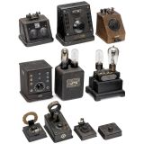 8 Detector Receivers and 2 Charging Rectifiers, c. 1925 and late