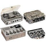 2 Nagra Tape Desks and 2 Sound Mixers, c. 1960-70