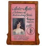 Original Marquee for a Coin-Operated Stereo Viewer, c. 1920