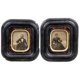 2 Ambrotypes of a Couple, c. 1860